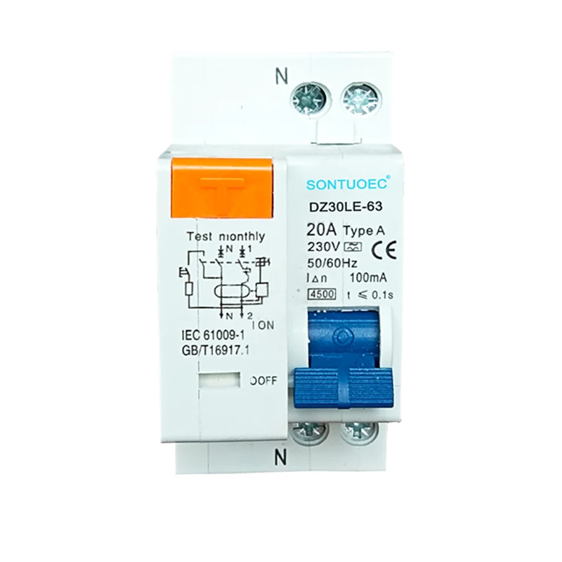 1p+n tipo electrónico RCBO