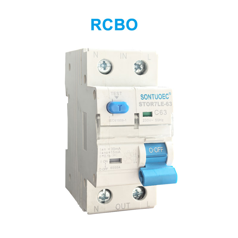 Sontuoec Stro7le-63 Interruptor RCBO de protección contra fugas pequenas