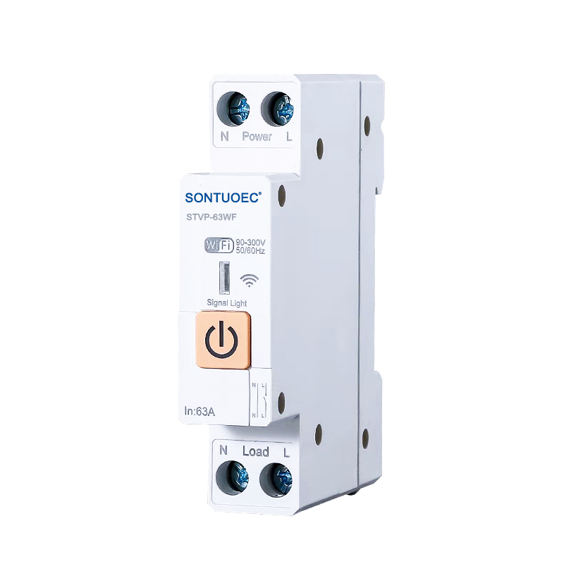 Interruptor de alta potencia intelixente WiFi 220V Teléfono móbil de control remoto de tensión sen fíos Protector de tensión