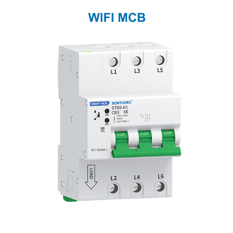WiFi RS485 Multifunctional IoT Intelligent McB RCBO Intelligent Micro Circuit Breaker